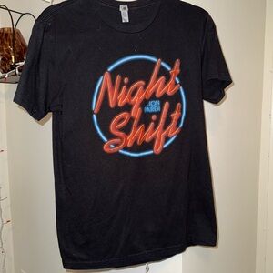 Night Shift Graphic Tee in Black